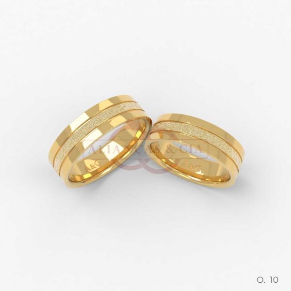 Aliança Ouro 18k 10