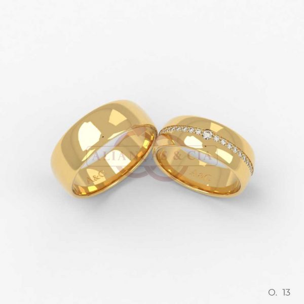 Aliança Ouro 18k 13