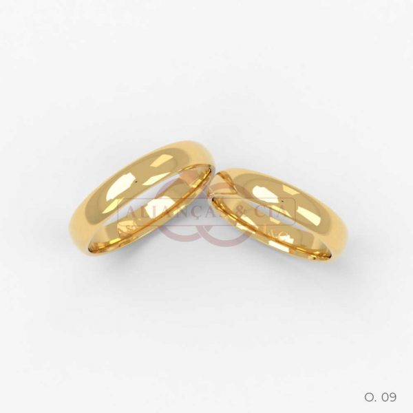 Aliança Ouro 18k 9